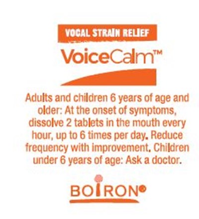 Label (Voicecalm 60 Tab Foil Alu.1l29 Alu.1l2a)